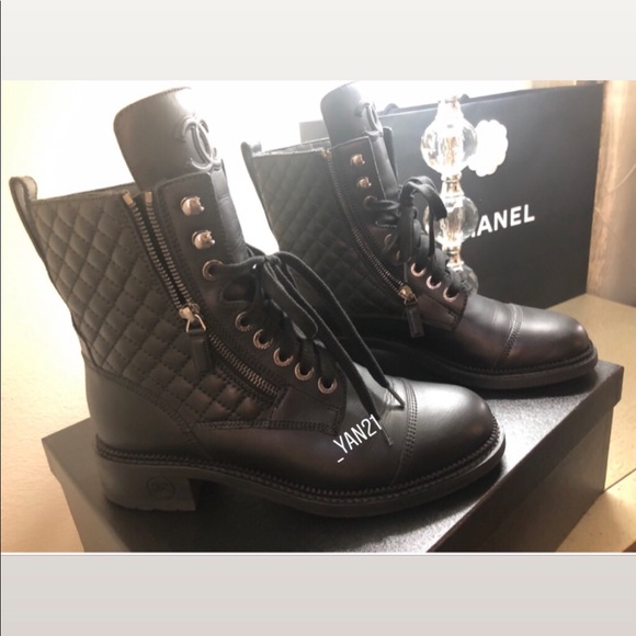 chanel biker boots 2018